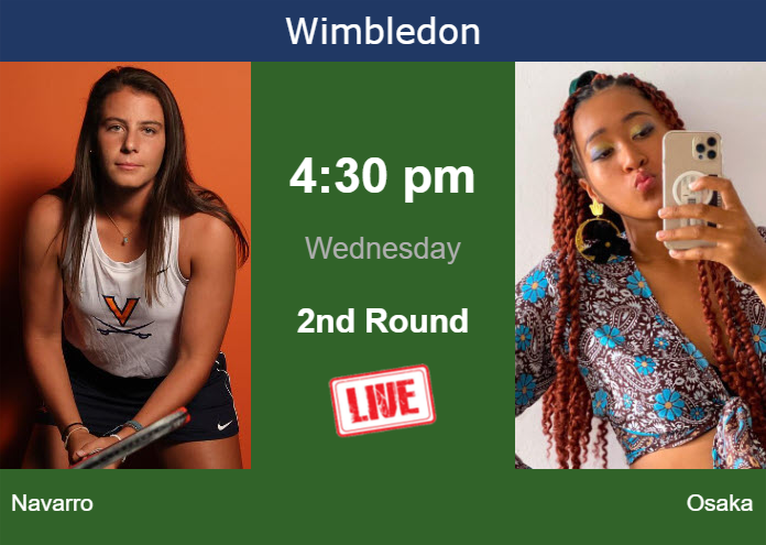 Watch Naomi Osaka vs Emma Navarro Live – Wimbledon 2024 Highlights & Results