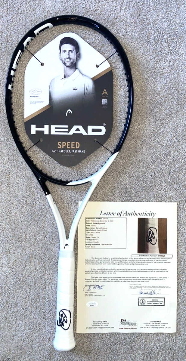 Discover Novak Djokovics Racket Gear: The Head Speed Pro and His Custom Setup