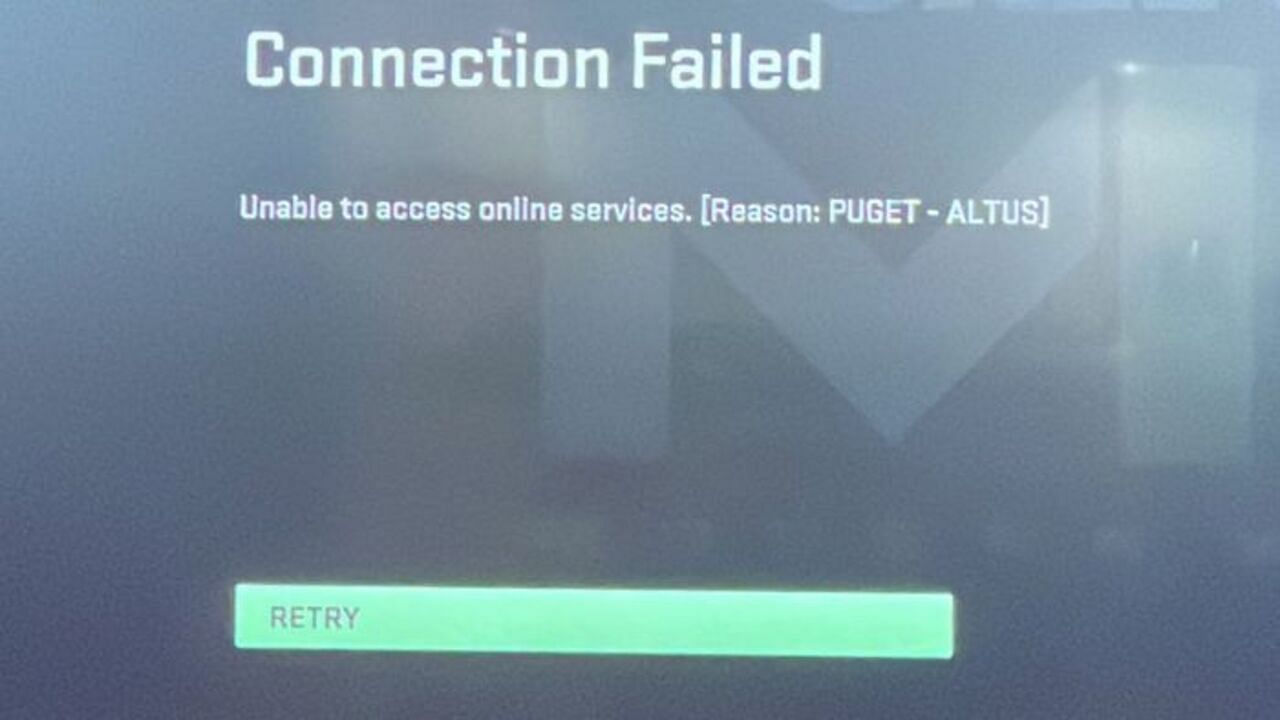 Troubleshooting the Puget Altus Connection Error in Call of Duty Games