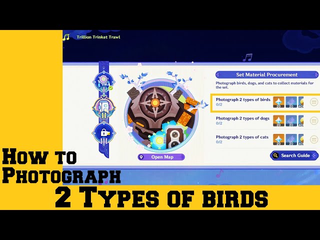 Genshin Impact Guide: Photograph 2 Types of Birds for the Set Material Procurement Event