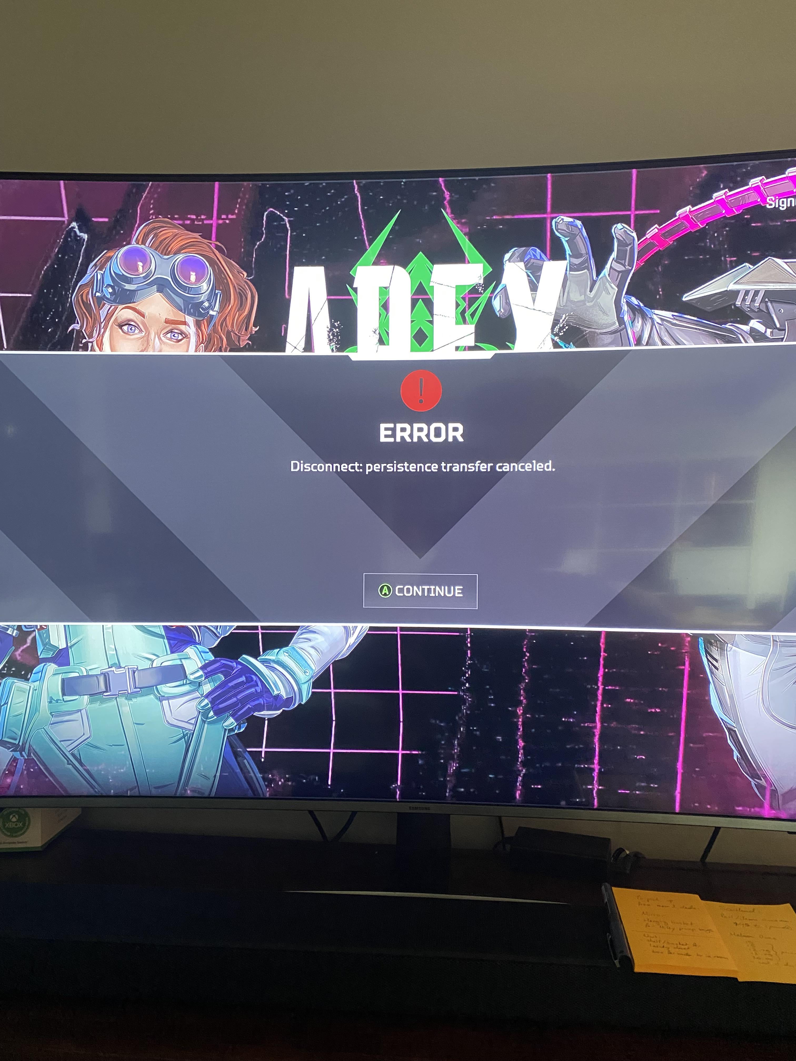 How to Fix Apex Legends Persistence Transfer Canceled Error