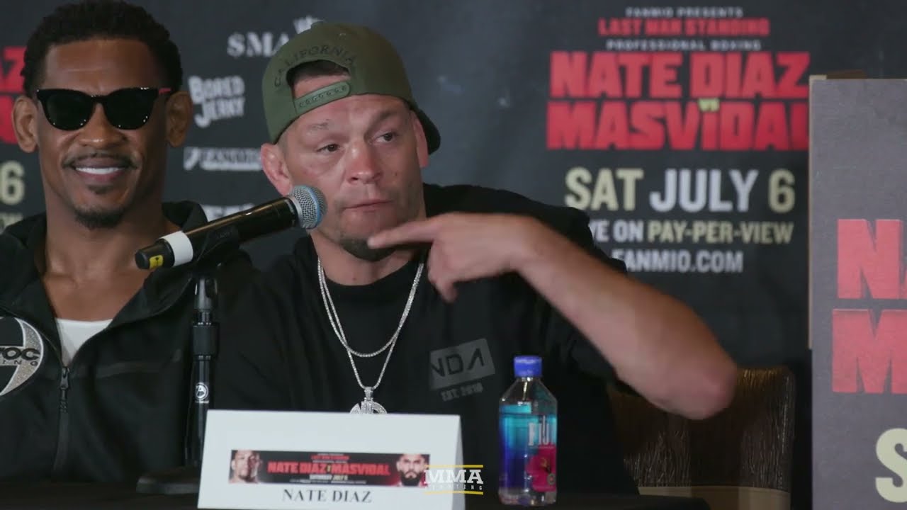 Nate Diaz Confronts Neon After Disrespectful Question at UFC Press Conference