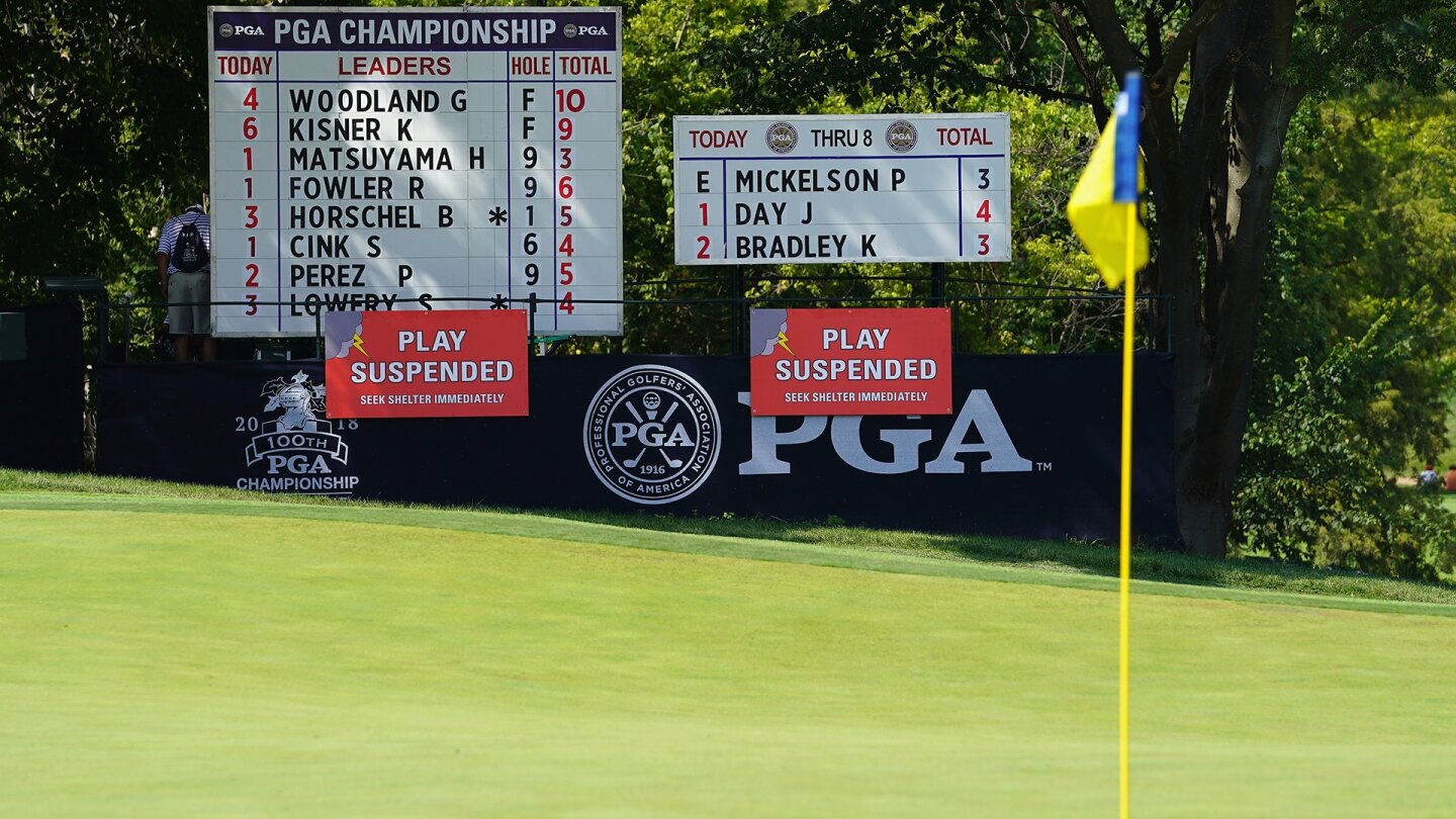 PGA Championship Suspended: Round 2 Play Halted, When Will it Resume