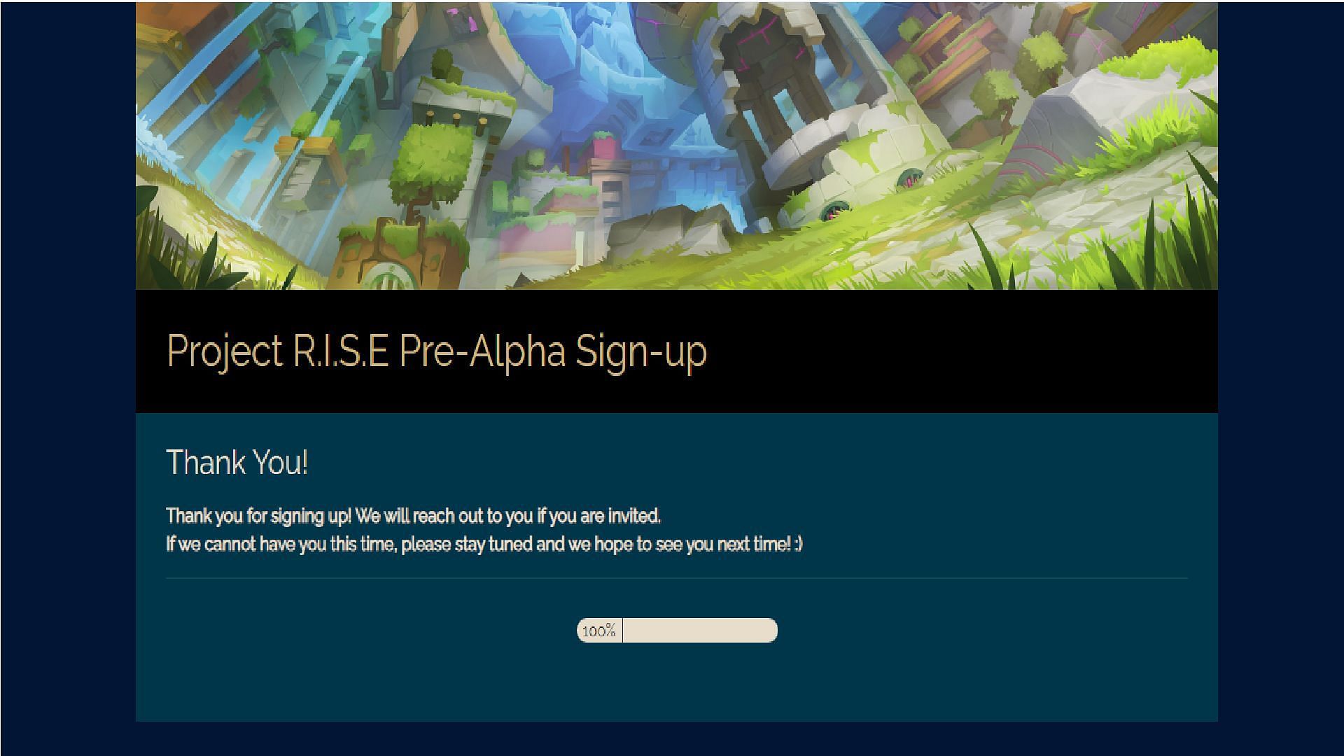 Dont Miss Out: Project Rise Pre-Alpha Sign Up is Live