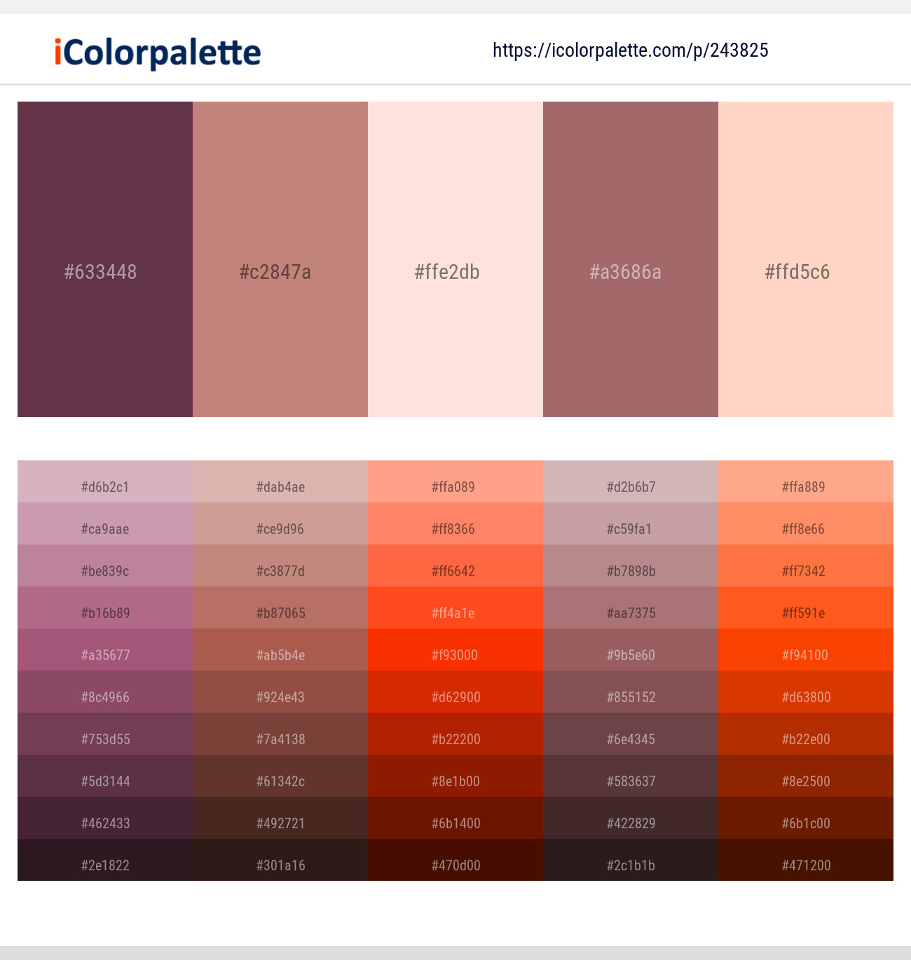 Misty Brown Color Palette: What colors go well with misty brown?