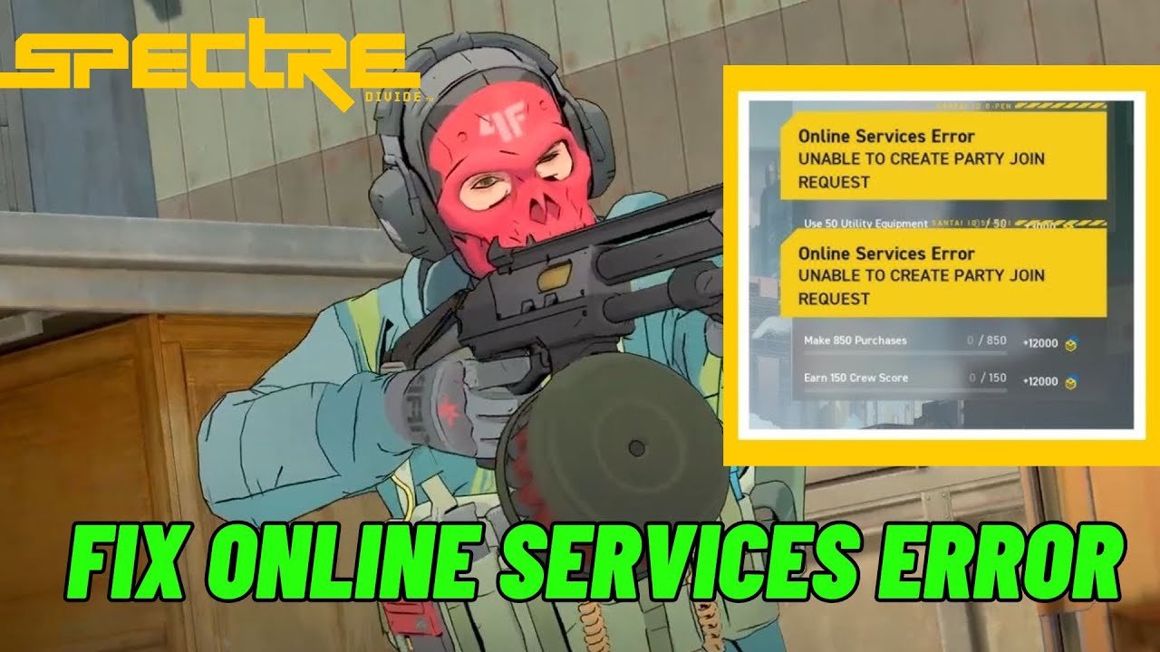 Help! My Online Services Show Error Spectre Divide: Quick Fixes Inside