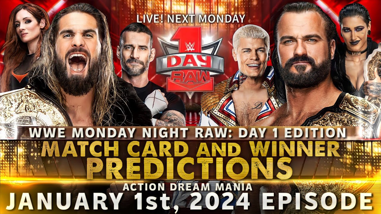 Get Ready for Monday Night Raw: Full Card and Match Predictions!