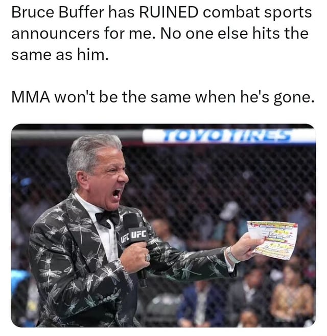 Bruce Buffer Retire The End of an Era for UFC Fans Everywhere